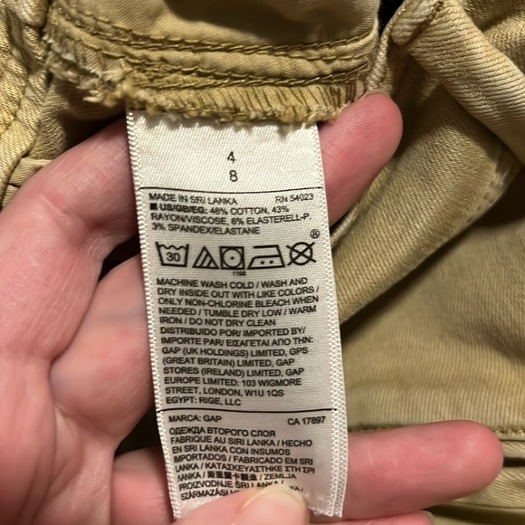GAP Tan Stretchy Khaki High-Rise Skinny Pants - Picture 5 of 5